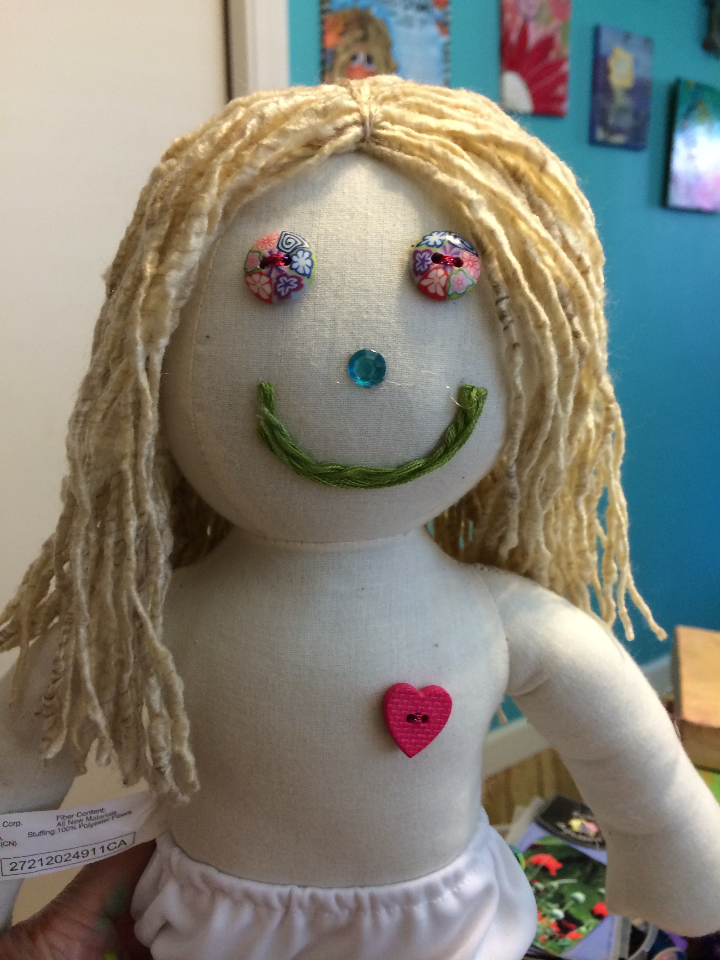 Sage's hand made doll.