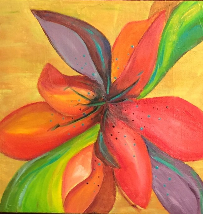 Abstract Tiger Lilly