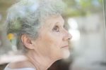 a close up shot of an elderly&nbsp;woman